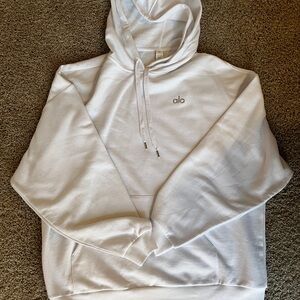 ALO Yoga Men's Classic White Hoodie